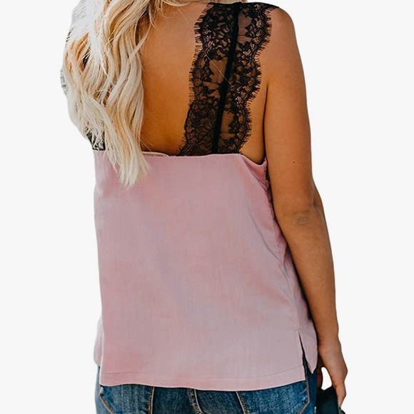 Super cute and soft lace cap sleeves tank top - Picture 5 of 16